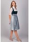 EDELNICE Midi Dirndl Veronika Samt Petrol Bild 4