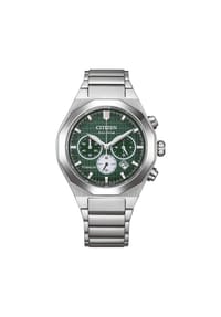 CITIZEN® TITANIUM - Herren Chronograph "CA4691-59X" - SILBER/GRÜN