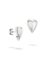 LIEBESKIND - Ohrring Metal Heart - bicolor silber/gold
