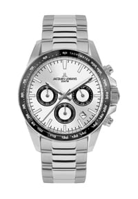 JACQUES LEMANS LIVERPOOL - Herren Chronograph "1-1877" - DUNKEL BLAU