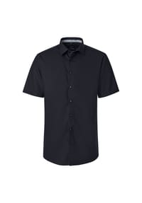 VENTI - Herren Businesshemd uni Modern Fit - Dunkelblau