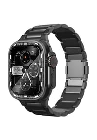 S&T DESIGN - Titan Armband für Apple Watch 38–41mm - schwarz