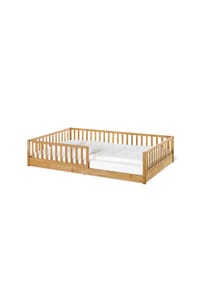 Pinolino® - Bodenbett 'Eik', 120 x 200 cm, Eiche geölt - natur
