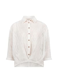 CARTOON - Oversize-Bluse mit Kragen - Rohweiß