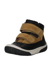 GEOX - Leder/Synthetik Stiefelette - Schwarz/Gelb