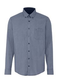 CASAMODA - Freizeithemd, Comfort Fit, Langarm, Button-Down-Kragen, für Herren - 100 100 BLAU