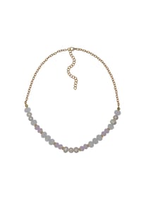 Steuer Modeschmuck - Kette Metall Süßwasserzuchtperle - gelb