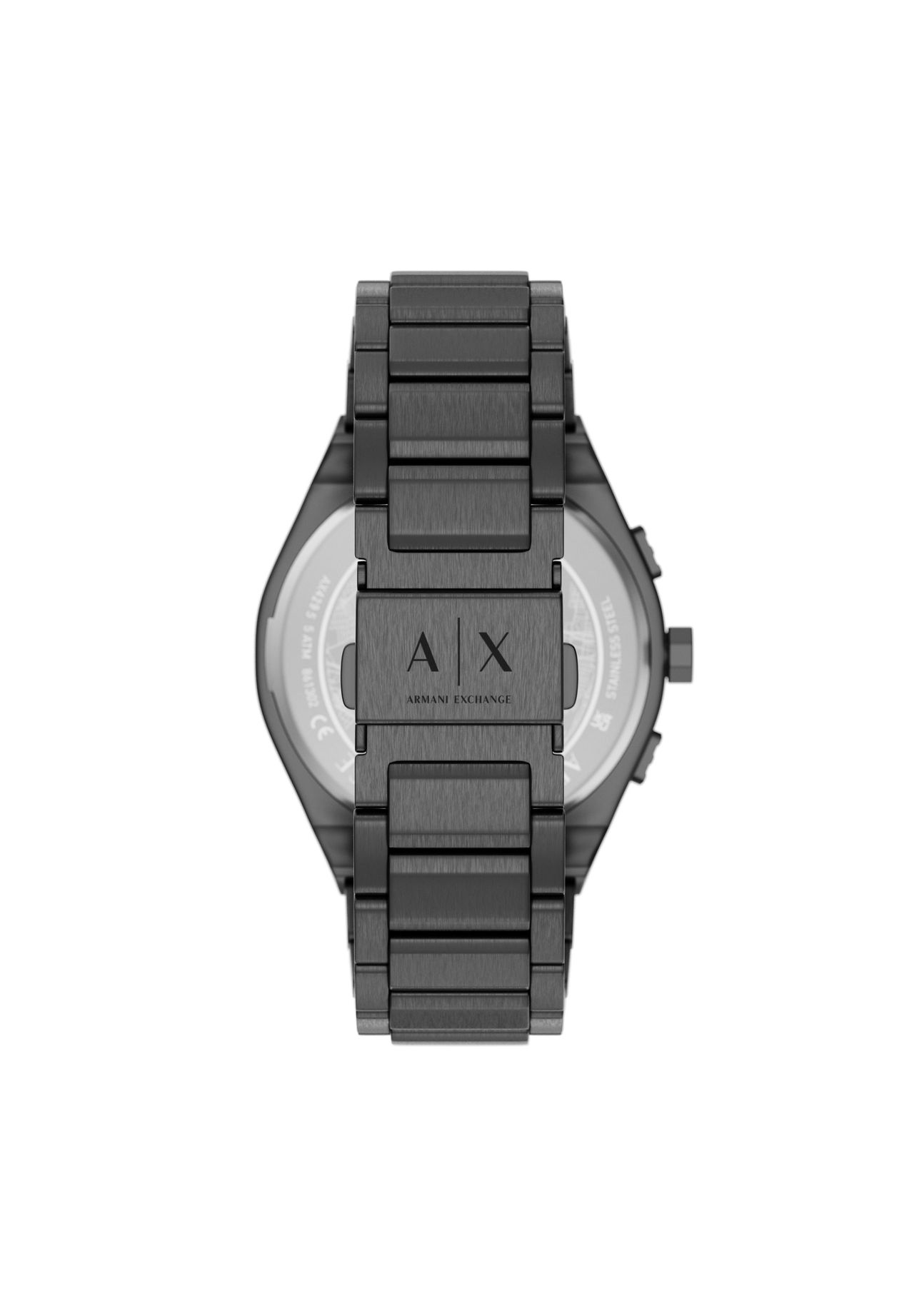 Armani Exchange Sync Herren-Chronograph Mit Anthrazitfarbenem Edelstahlband, AX4295, Anthrazit, 99