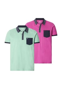 JAN VANDERSTORM - Doppelpack Poloshirt SKALLE - hellgrün