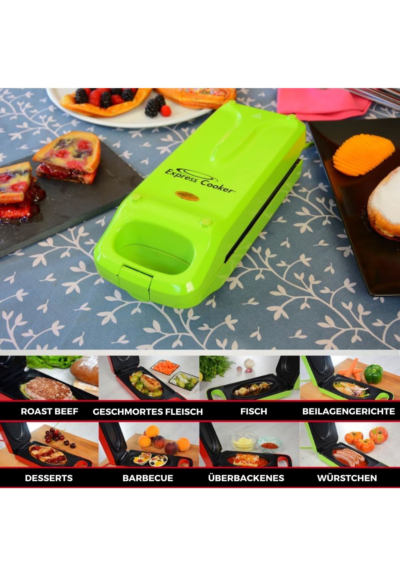 BEST DIRECT Multigrill - Kontaktgrill, 3in1 - Toasten, Backen 