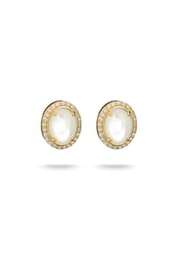 Thomas Sabo - Ohrstecker Perlmutt mit Zirkonia - gelbgoldfarben