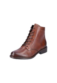 remonte® - Schnürstiefeletten, Blockabsatz, Leder, für Damen - 22 CHESTNUT/CHEST