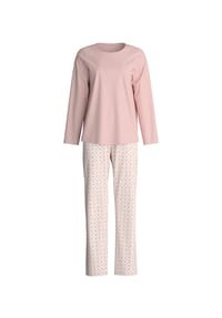 CALIDA - Damen Pyjama, lang Cotton Special - fragrant lilac