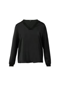 comma, - Shirtbluse, V-Ausschnitt, für Damen - 3076  RED