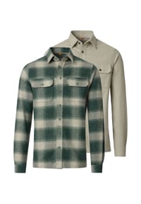 redmond - Hemdjacke / Overshirt 2er Pack Basic - Beige / grün