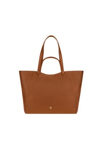 AIGNER PURA - Shopper, Leder, für Damen - 0035  COGNAC BROWN