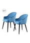 Kayoom Stuhl Joris 110 2er-Set blau – eiche , modern Bild 15