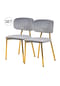 Kayoom Stuhl Giselle 125 2er-Set grau – Eiche Bild 15