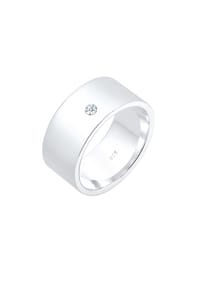 elli. DIAMONDS - Ring Bandring Basic Diamant (0.03 Ct.) 925 Silber - Silber