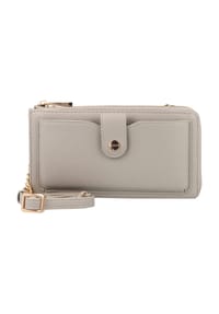 L.CREDI - NELIA Clutch, Kunstleder, Reißverschluss, für Damen - SCHWARZ