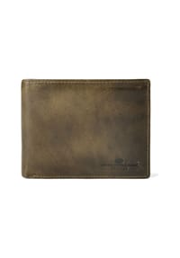 GREEN BURRY Newport - Newport Geldbörse RFID Schutz Leder 12 cm - british green