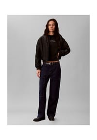Calvin Klein Jeans - T-Shirt, Rundhals, für Damen - UB1 BLACK