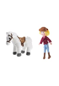 heunec® - Kuscheltier Bibi & Tina Puppe Bibi und Pferd Sabrina als Set - mehrfarbig
