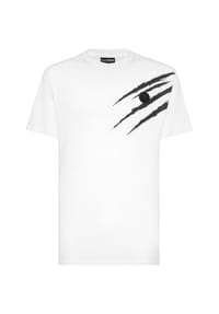 PLEIN SPORT - T-Shirt SCRATCH - black/lightgold