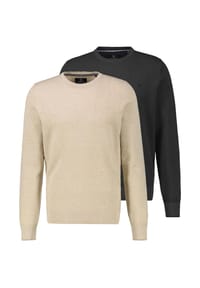 LERROS - Pullover 2er Pack Basic - Schwarz