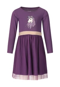 ZIGZAG - Kleid Whitney mit zartem Tüll-Element - 4411 Grape Compote