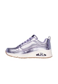 SKECHERS® - Uno Sneaker, Leder, für Damen - LILAC LEATHER/ WEB