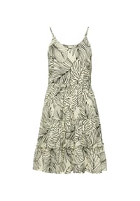 s.Oliver - Strandkleid Monstera, ärmellos, für Damen - 22746 CREAM-BLACK