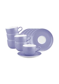 Seltmann Weiden Kaffeetassen mit Untertassen Liberty Pure Colors 260 ml 6er Set - LIBERTY PURE COLORS - beige