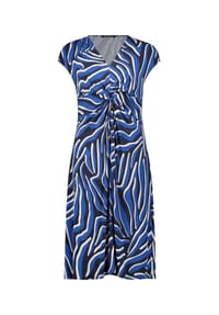 BETTY BARCLAY - Jerseykleid mit Raffung - Blau/Blau