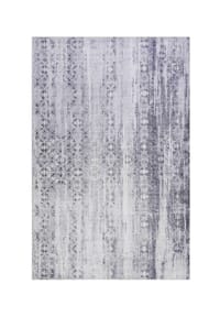 WECONhome - Kurzflorteppich Alaska - Modernes Vintage‑Muster, pflegeleicht - grau