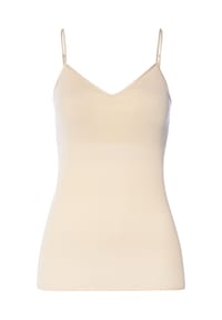 HANRO - Spaghetti Top Cotton Seamless - Blue dove
