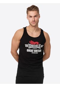 LONSDALE™ - Herren Singlet schmale Passform Doppelpack BIGGIN - Black/White