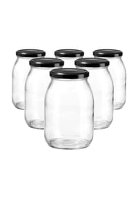 Ritzenhoff & Breker Einmachgläser Kitchen Love 1 l 6er Set transparent - KITCHEN LOVE - transparent