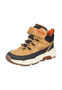 GEOX - Lederimitat/Textil Stiefelette FLEXYPER - Schwarz/Gelb
