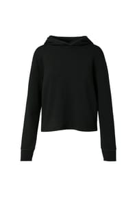 comma, - Hoodie, Rippbündchen, für Damen - 9999  GREY/BLACK
