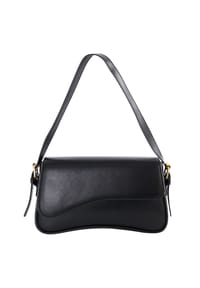 HARPA - Schultertasche ZINA im minimalistischen Design - jet black