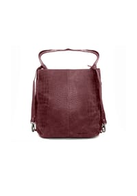WILD LIFE - XXL-Shopper Büffelleder, für Damen - bordeaux