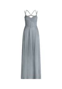 Vera Mont - Abendkleid im Glitzer-Look - Weiß/Grau