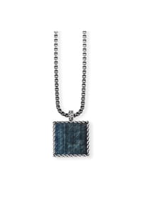 caї - Anhänger mit Kette 925/- Sterling Silber 1 Tigerauge 4,00ct - Silbergrau