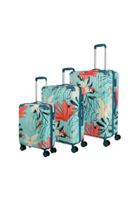 travelite Cruise - Cruise 4 Rollen Kofferset 3-teilig - gelbe orchidee