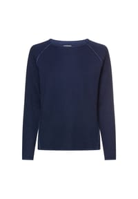 camel active - Strickpullover mit Rundhalsausschnitt - Dunkelblau