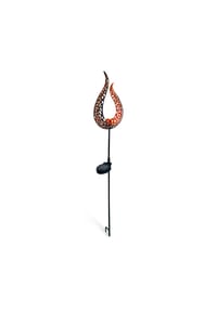 näve Leuchten - LED-Solar Erdspieß "Flamme" - braun