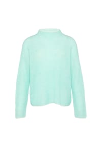 s.Oliver BLACK LABEL - Strickpullover, Stehkragen, für Damen - 61X2  BLUE GREEN