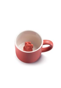 DONKEY - Tier Tasse Maneki Neko, mit Katze, Rot, 150 ml - Blau