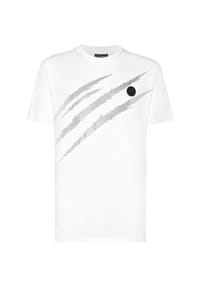 PLEIN SPORT - T-Shirt SCRATCH - black/black